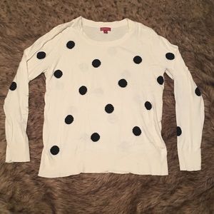 Polka dot Merona lightweight sweater